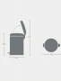 Brabantia, Pedal Bin NewIcon bianco - 20L